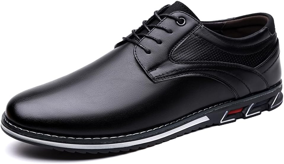 

Мужские премиальные стильные оксфорды с шнуровкой для повседневной носки, прогулок, бизнеса и вождения Welrung, черный