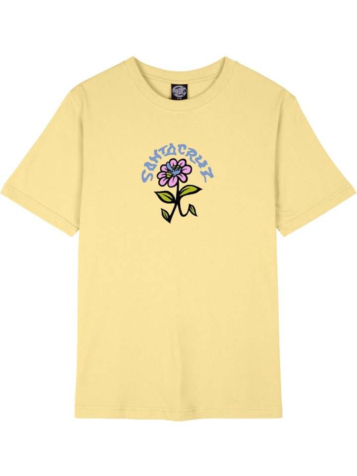 

Футболка Delfino Flower Front T-Shirt желтого цвета Santa Cruz, Желтый, Футболка Delfino Flower Front T-Shirt желтого цвета Santa Cruz