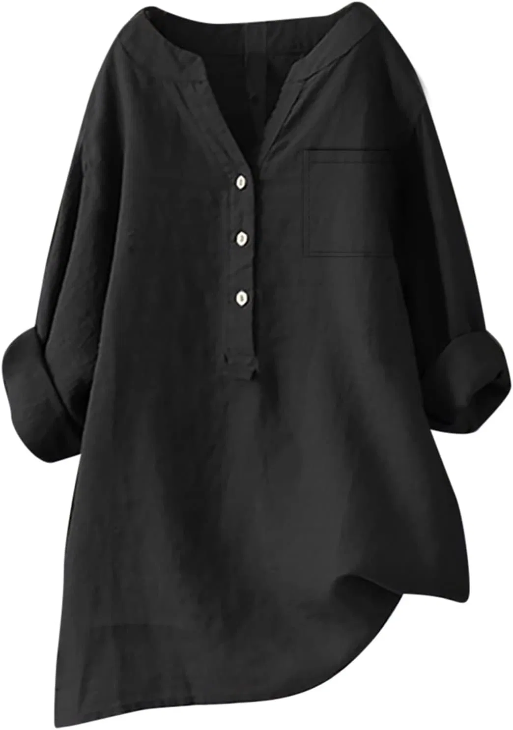 Блуза свободная Gauze Shirt, черный