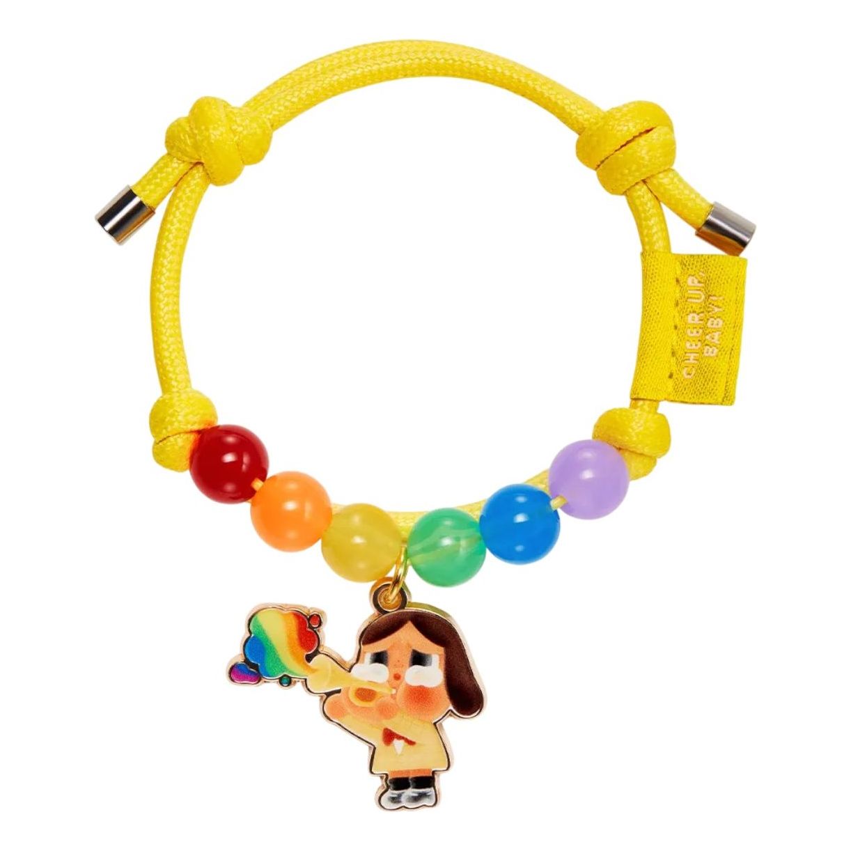 

Браслет Pop Mart Crybaby Cheer Up Baby Rainbow Bracelet 'Trumpeter'