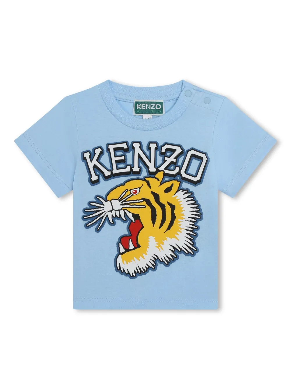 

Футболка с принтом Kenzo Kids, синий