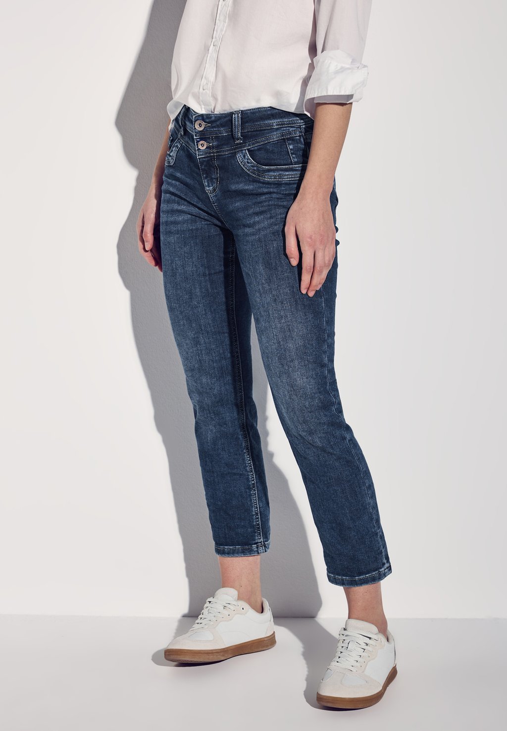 

Джинсы мом Street One, цвет Blau