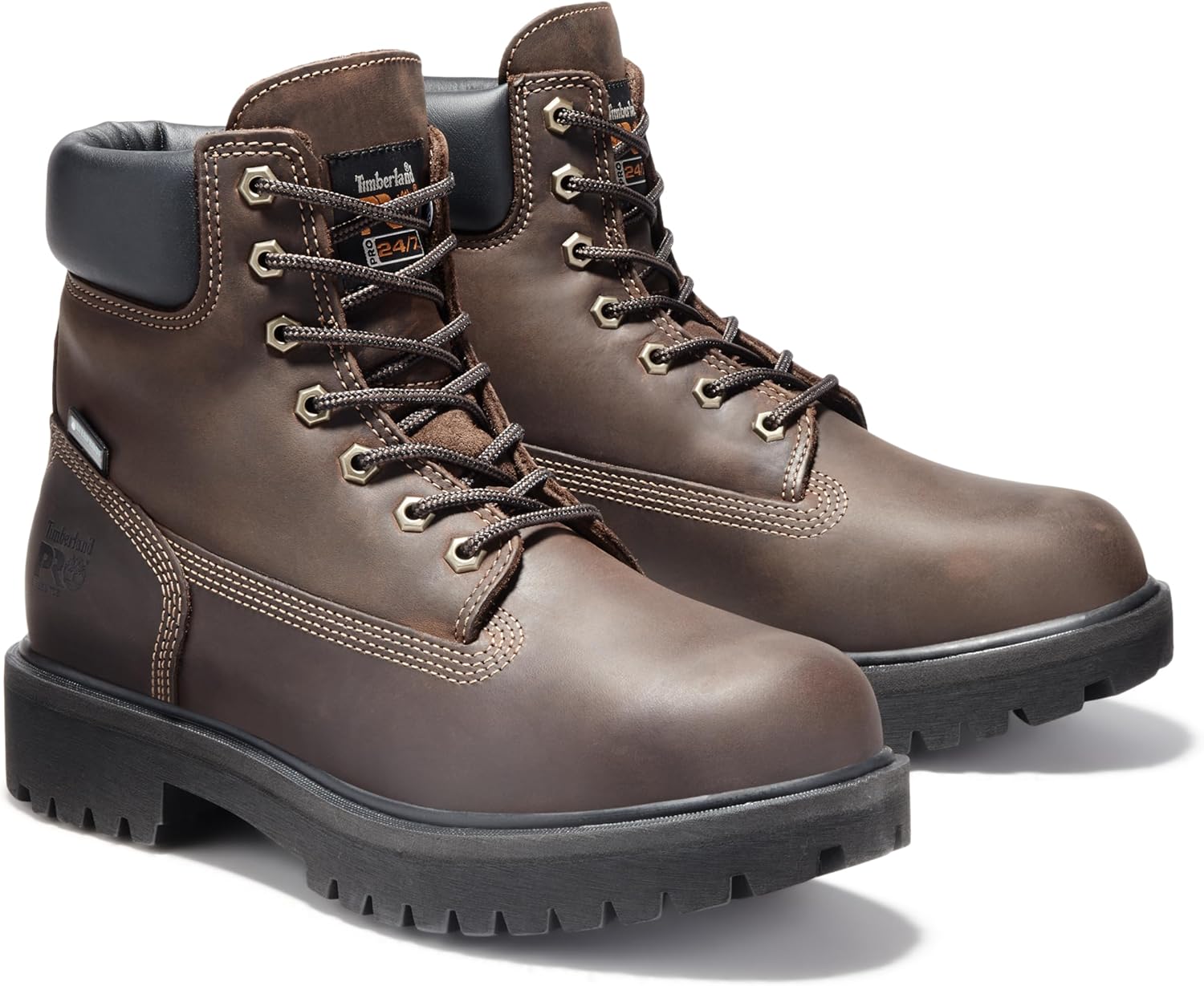 Timberland PRO мужские Direct Attach 6 дюймовые стальные защитные носки утепленные водонепроницаемые рабочие ботинки, Brown — фото 2