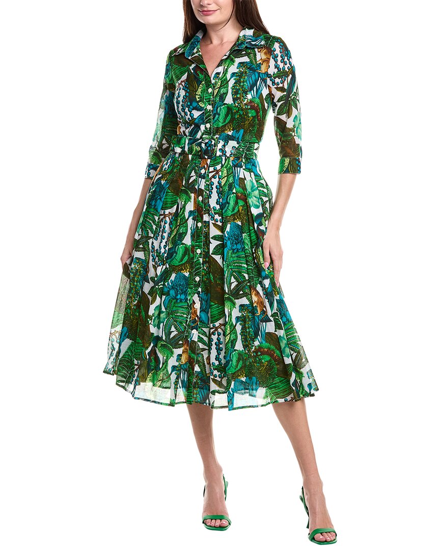 

Сэмэнта Сун Одри Блузка-платье Samantha Sung, зеленый