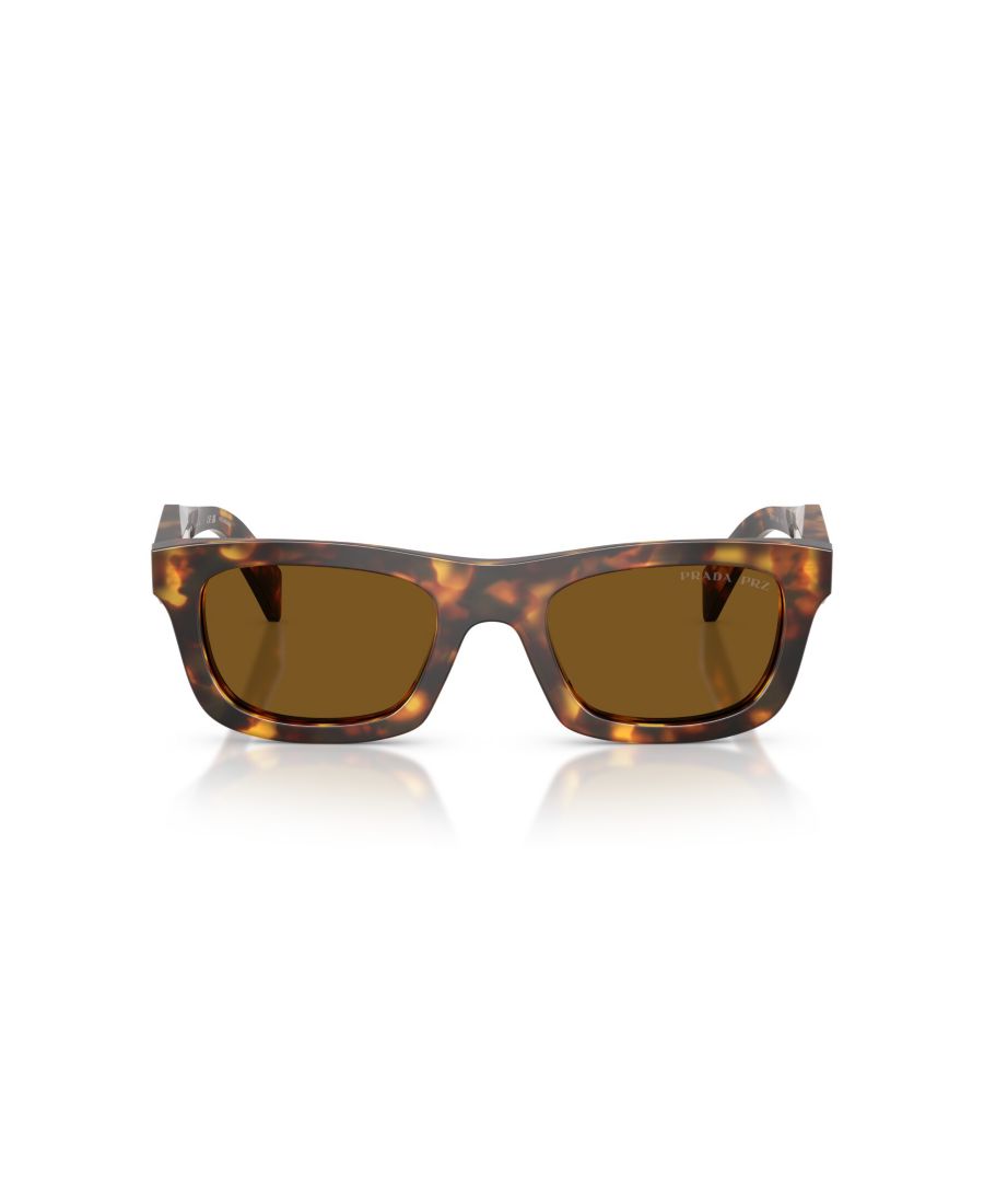 Женские поляризованные солнцезащитные очки, PR C06S PRADA, Honey Tortoise — фото 2