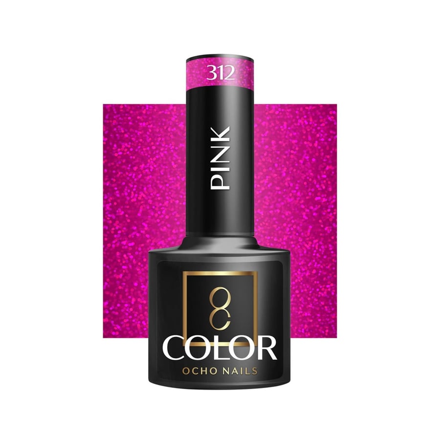 

OCHO NAILS Гибридный лак для ногтей розовый 312 -5 г Active Shop