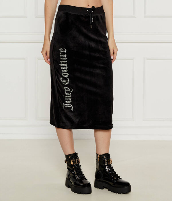 

Юбка Juicy Couture длинная со стразами, черный