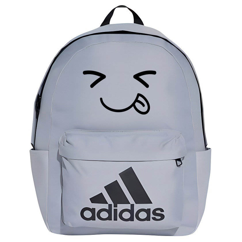 

Adidas Тканевый рюкзак унисекс серый и черный, Smile