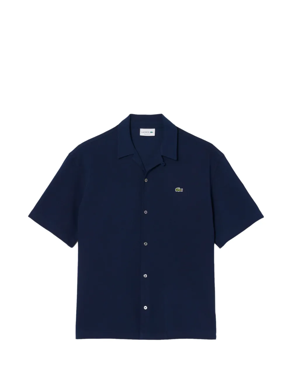 

Рубашка с короткими рукавами на пуговицах Lacoste, синий
