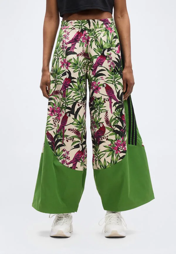 Сельские штаны, спортивные штаны Adidas Sportswear, Crew Green/Beige/Semi Lucid Fuchsia