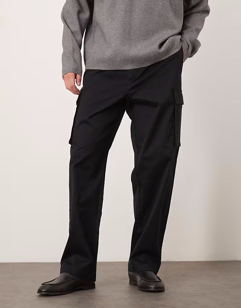 

Прямые брюки-карго Jeans черного цвета Calvin Klein Jeans