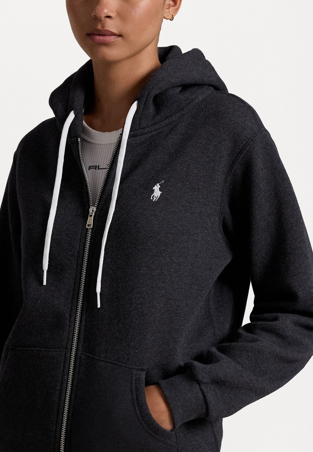 

Толстовка на молнии FLEECE FULL ZIP HOODIE Polo Ralph Lauren, темно-серый