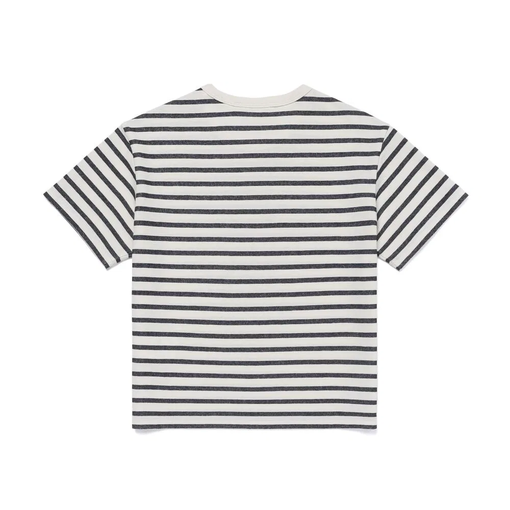 Детская полосатая футболка Sorona тёмно-синяя от Snowpeak Apparel Kids — фото 3