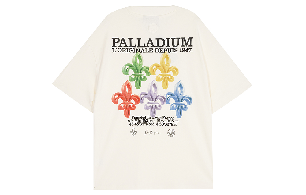 

Футболка унисекс с рукавом реглан Palladium, экрю