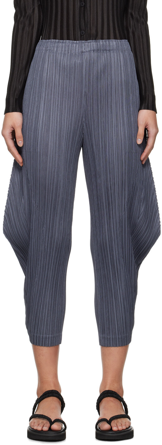

Серые брюки с утолщенным низом 1 Pleats Please Issey Miyake, цвет Gray
