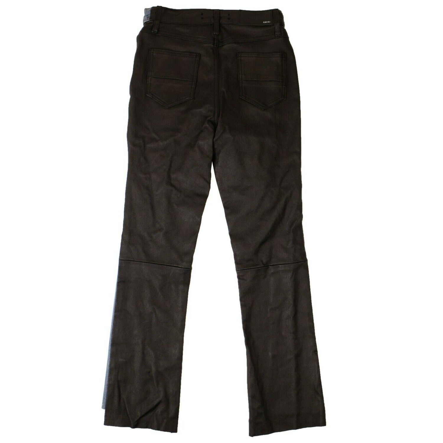 

Кожаные джинсы Amiri Denim - синий/черный, синий