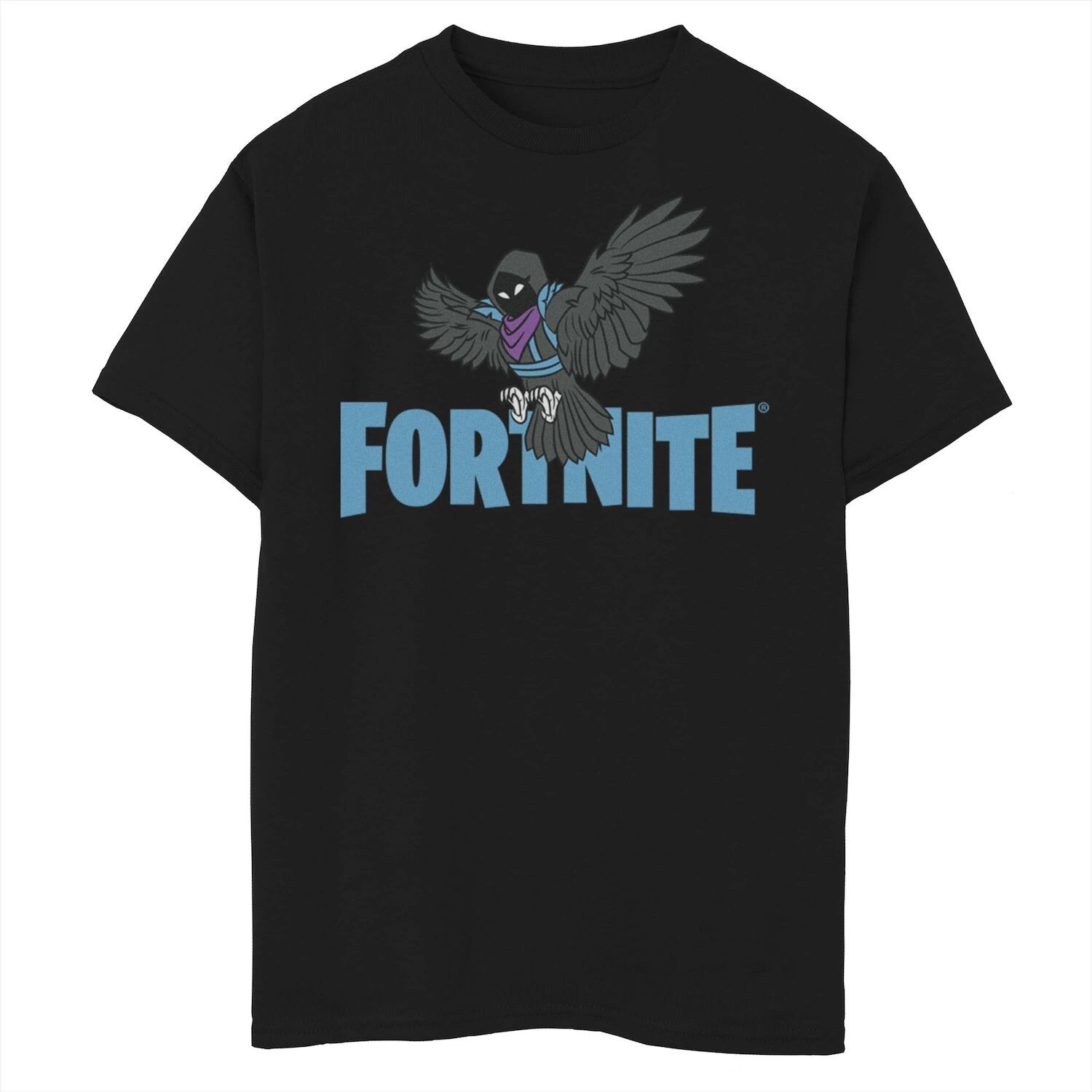

Футболка с логотипом Fortnite Raven для мальчиков 8–20 лет Licensed Character, черный