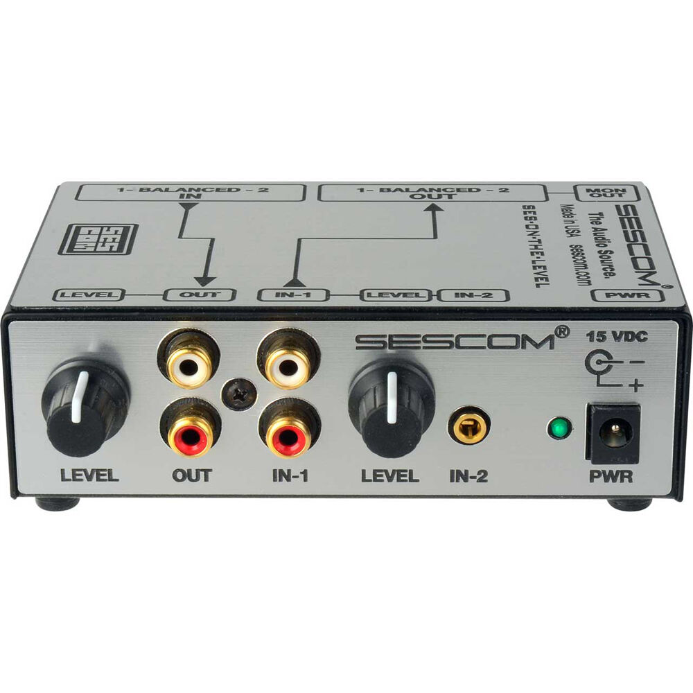 

Sescom SES-ON-THE-LEVEL RCA to XLR Audio Level SES-ON-THE-LEVEL