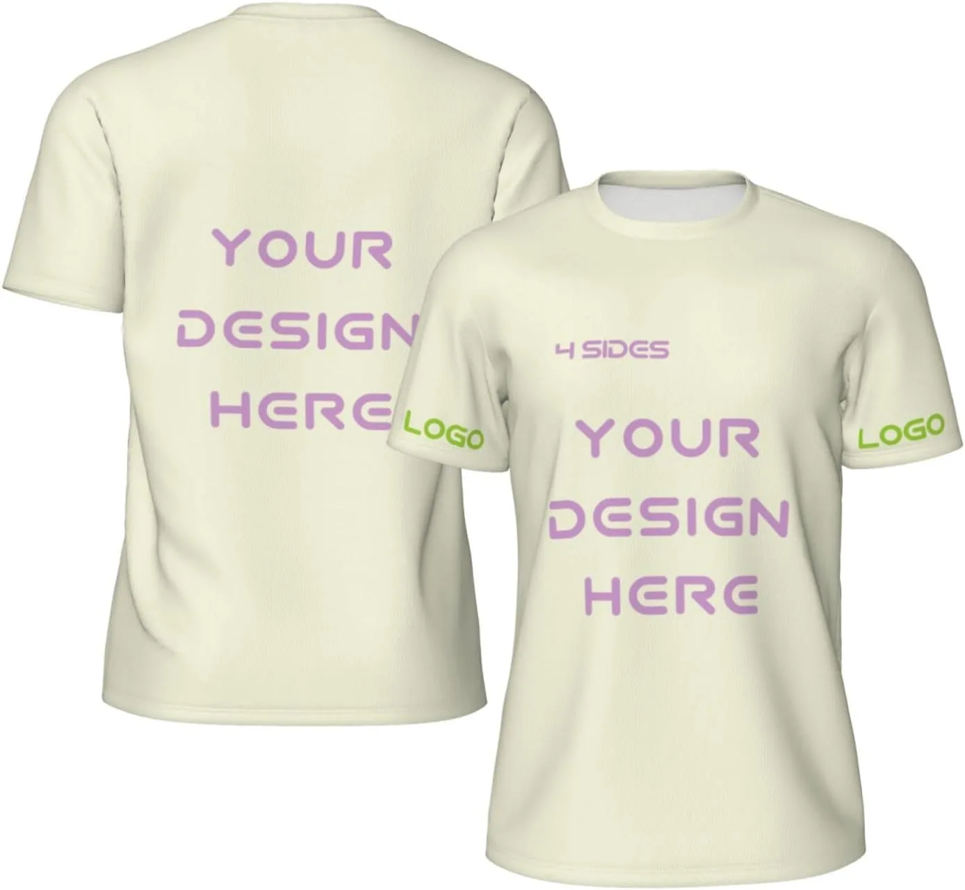 

Футболка Custom с логотипом и текстом на 4 сторонах