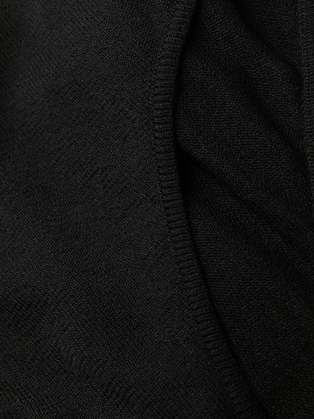 Прозрачный трикотажный боди без рукавов Saint Laurent, черный — фото 3