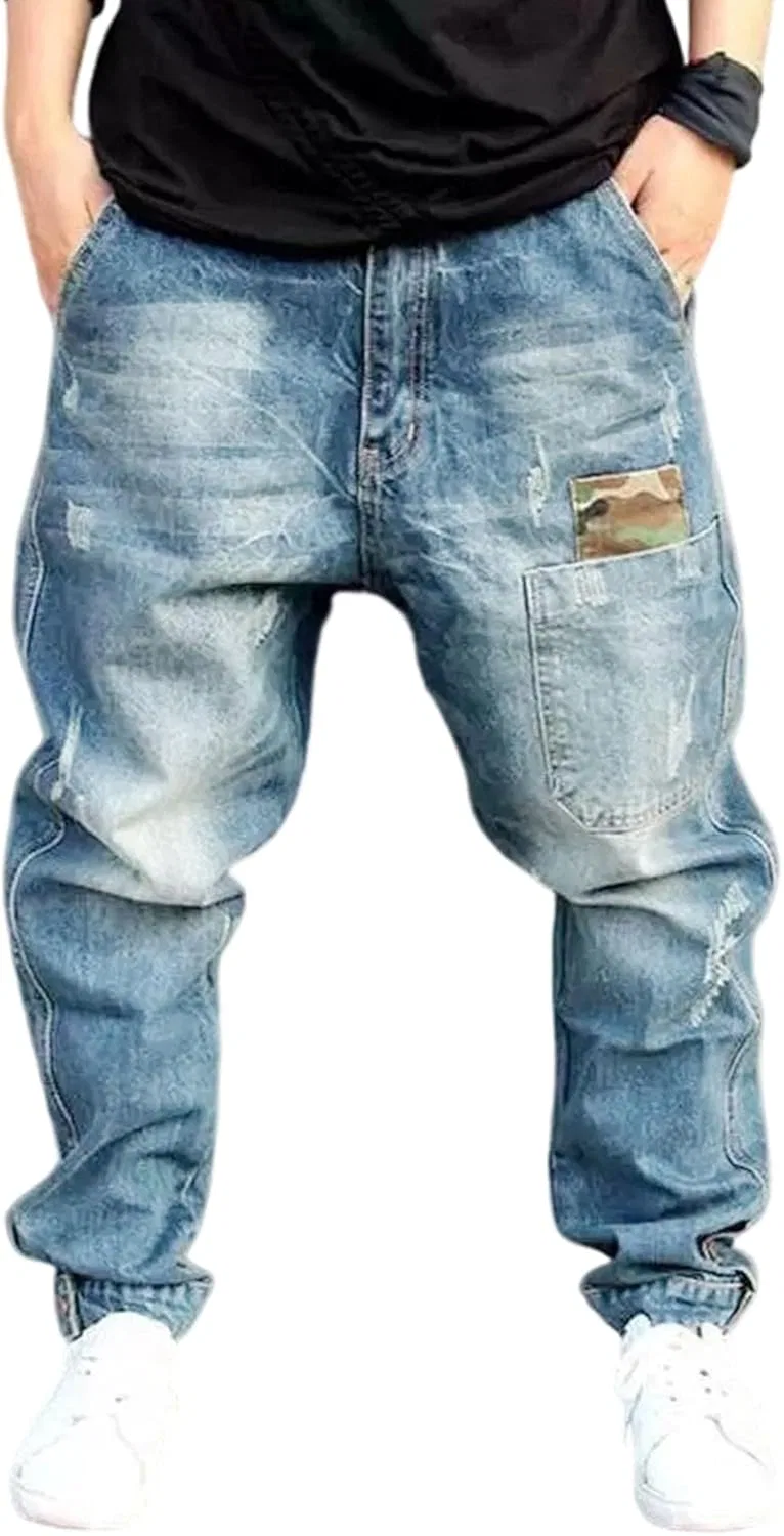 Джинсы свободные, Vintage Hip Hop, Blue 1