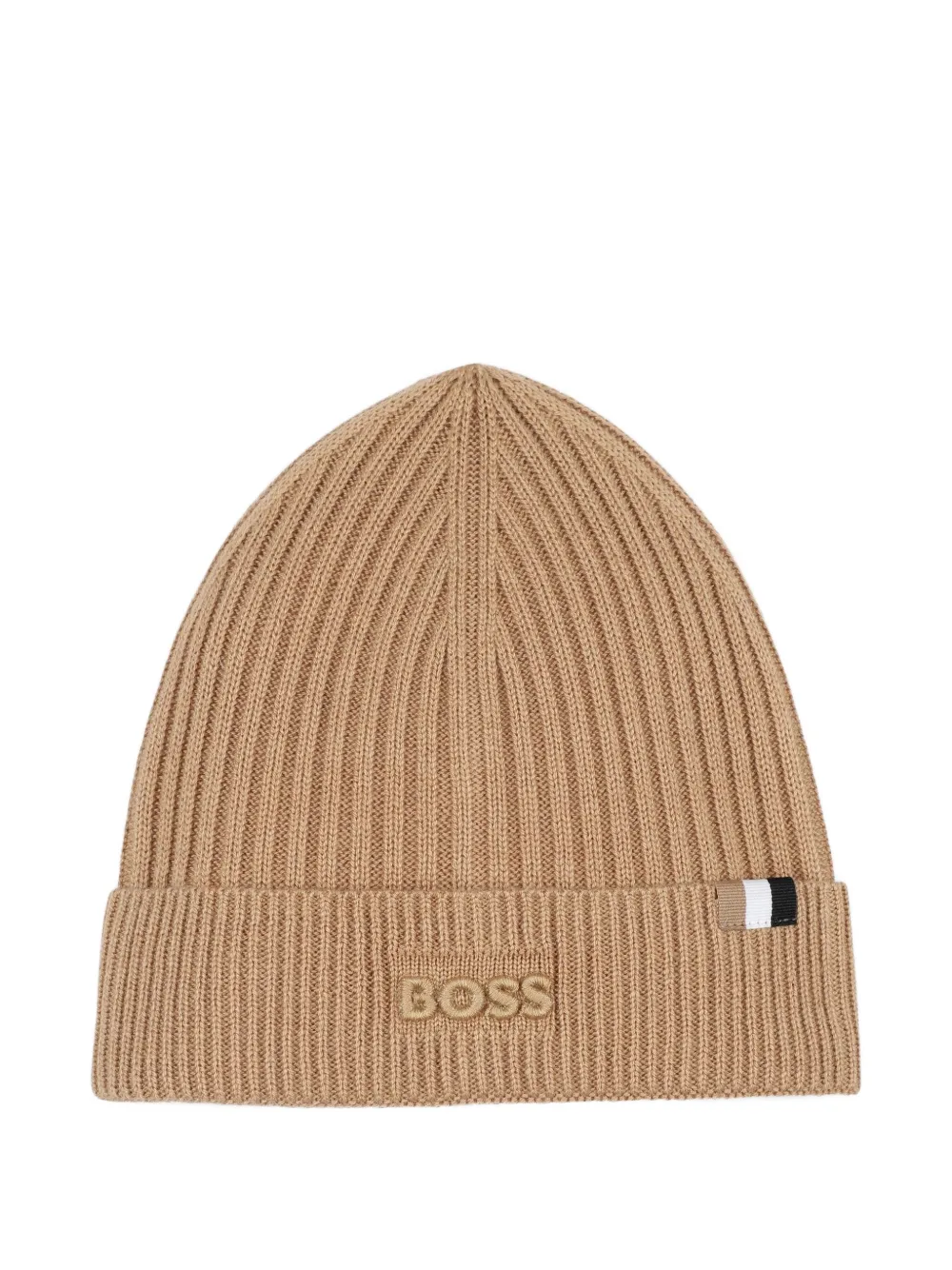 

Шапка бини в рубчик BOSS Kidswear, нейтральный