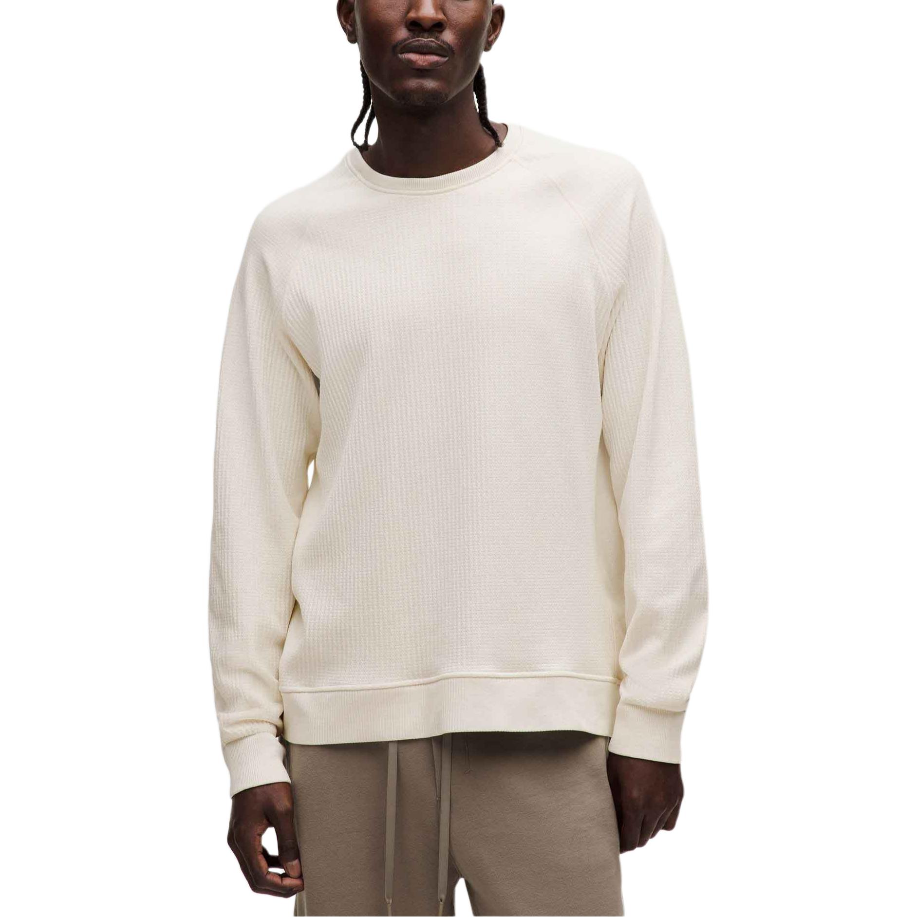 

Свитер мужской с круглой горловиной Moderate Lululemon, bone белый/bone