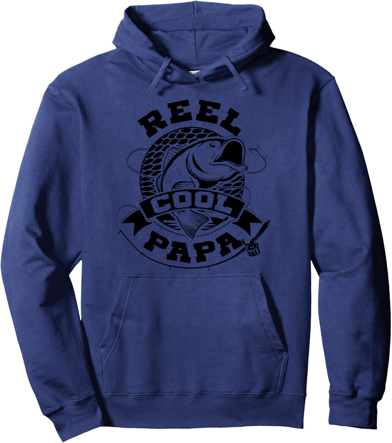 

Толстовка Reel Cool Papa Funny Gift For Fishman Hoodie Reel Cool Papa Funny Shop, темно-синий