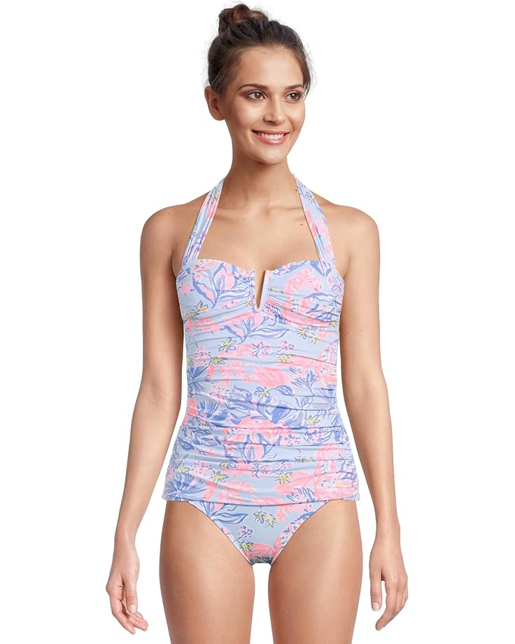 

Пляжный топ Lilly Pulitzer Peggi Tankini Top, цвет Multi Elephant Splash