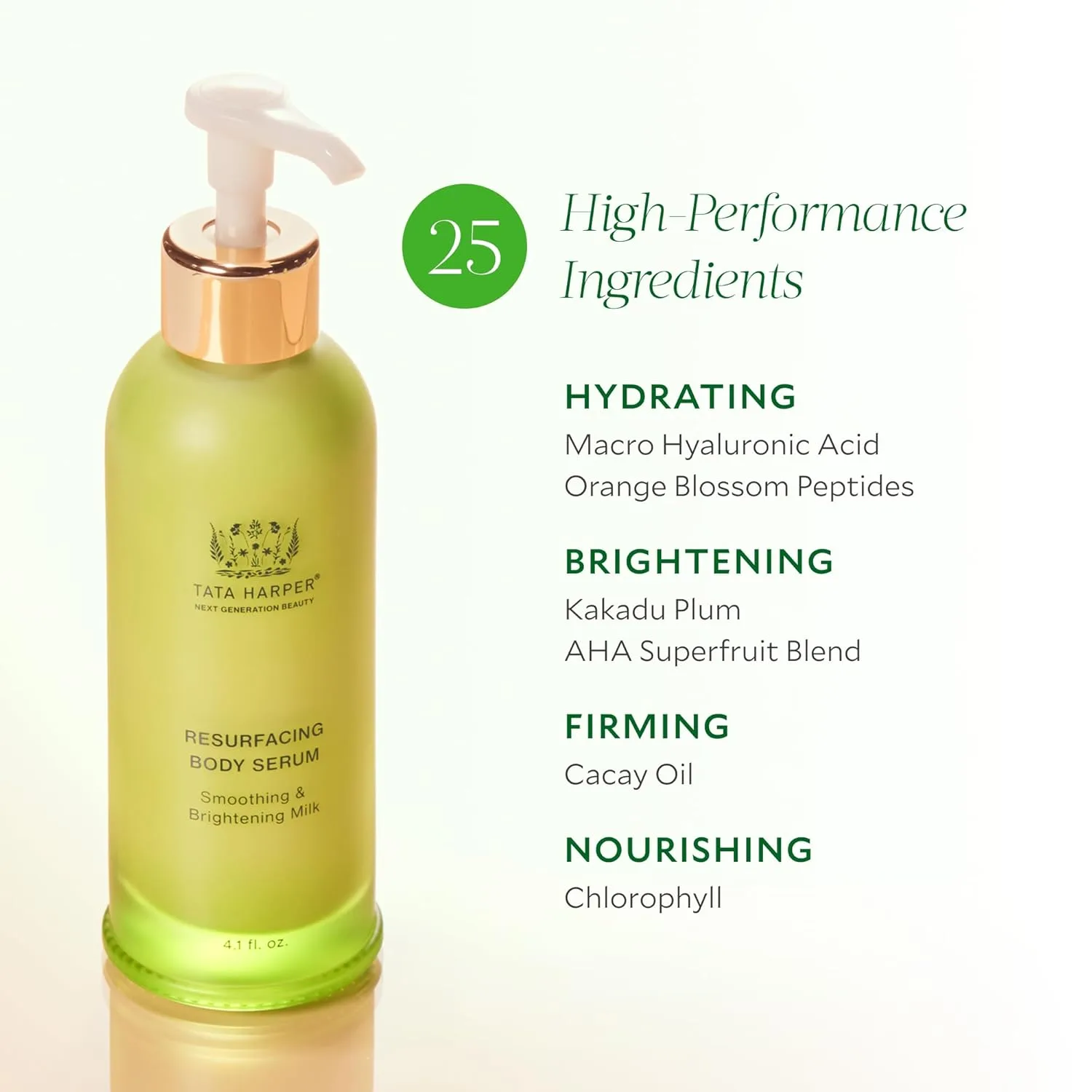 Tata Harper Resurfacing Body Serum, осветляющая и разглаживающая сыворотка для тела с ботаническими альтернативами ретинола, 125 мл — фото 3
