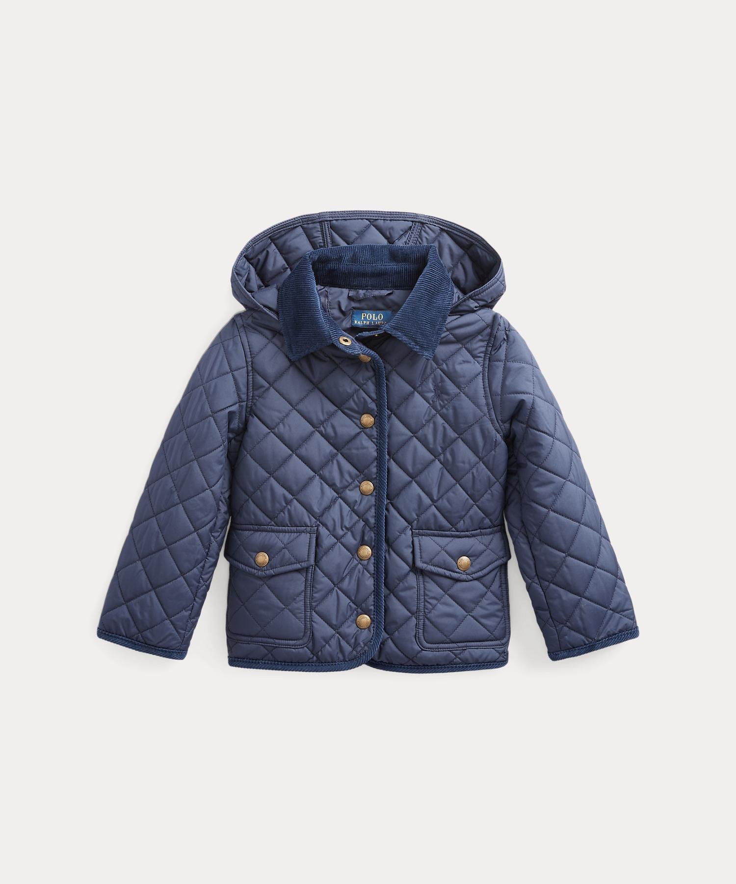 Стеганая водоотталкивающая куртка от ожогов (для девочек, 2-6 лет) Polo Ralph Lauren, 410 Navy — фото 2