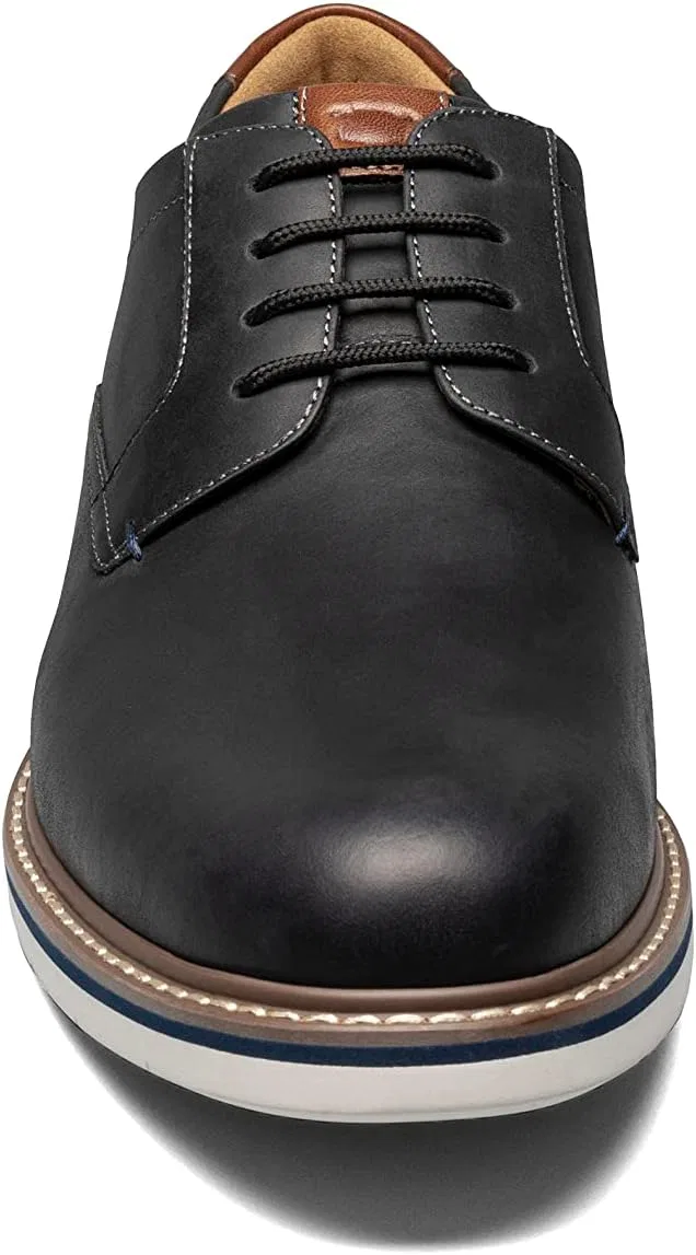 Мужские оксфорды Florsheim Neufeld с гладким носком, Black Crazy Horse — фото 2