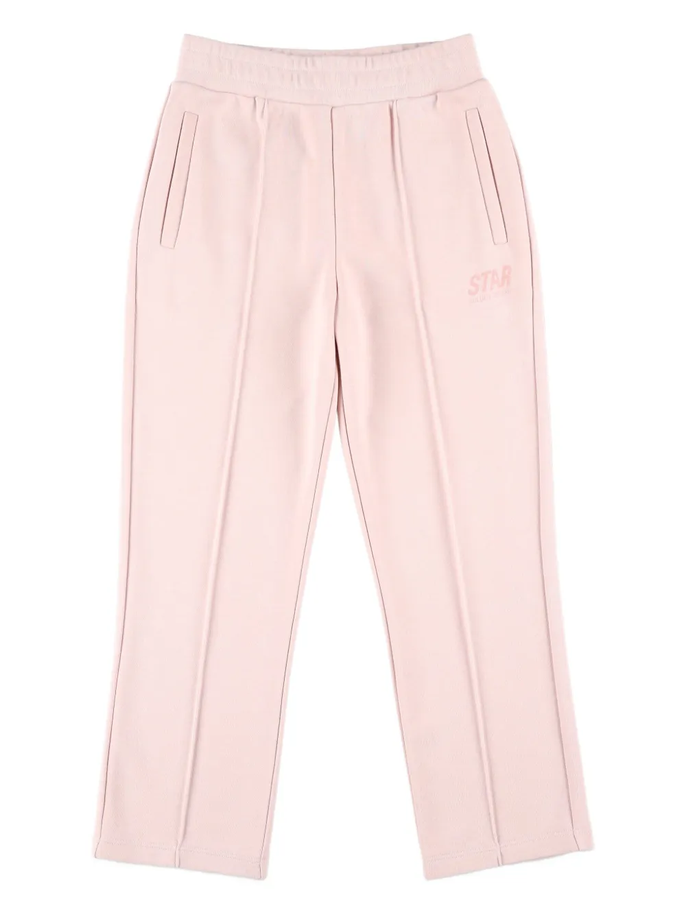 

Панели брюк с вышитыми звездами Golden Goose Kids, розовый
