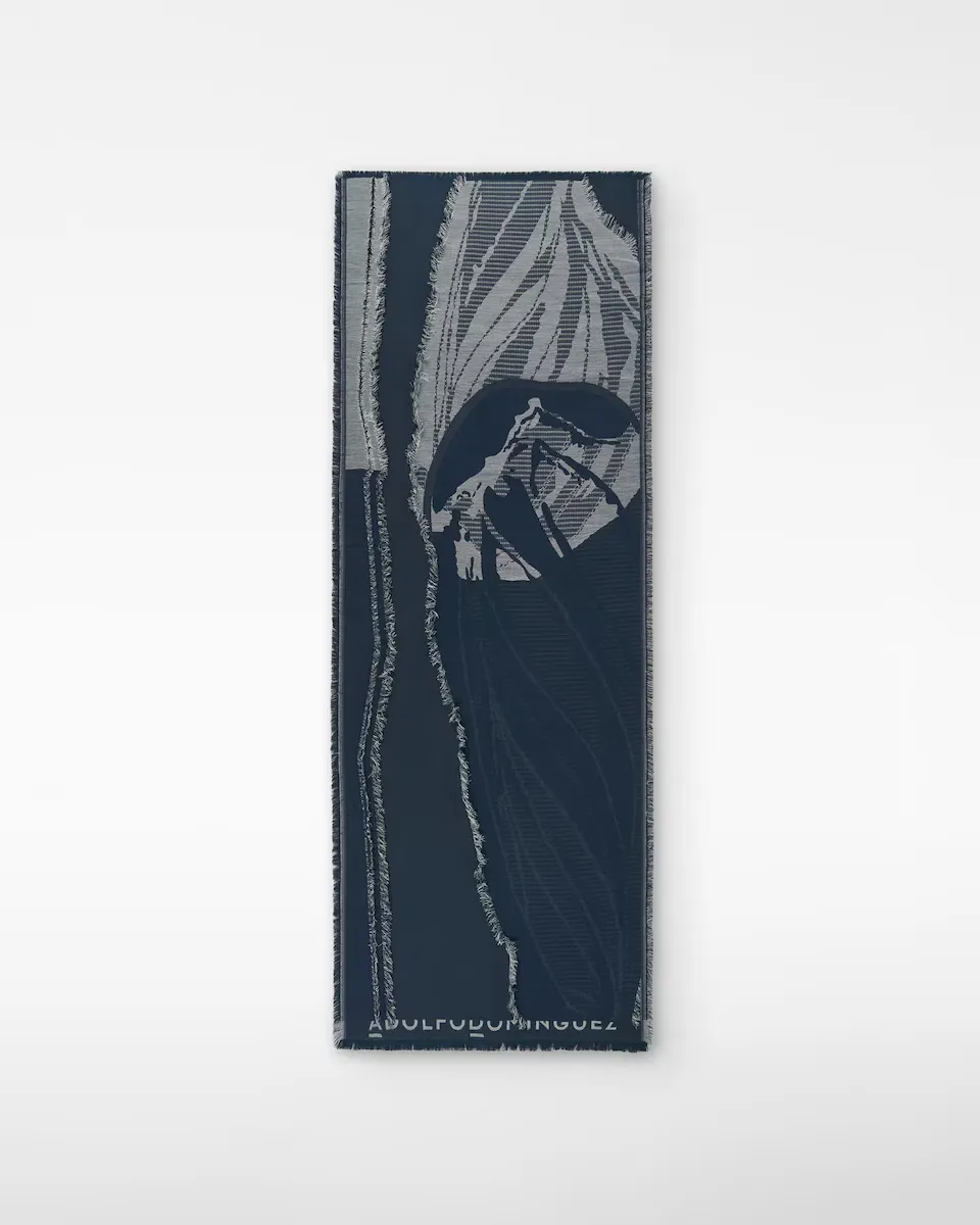 

Женская шаль с жаккардовым узором Adolfo Dominguez, индиго