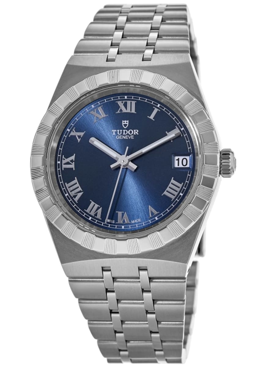 

Женские часы Tudor Royal Blue с римским циферблатом из стали M28300-0006, синий