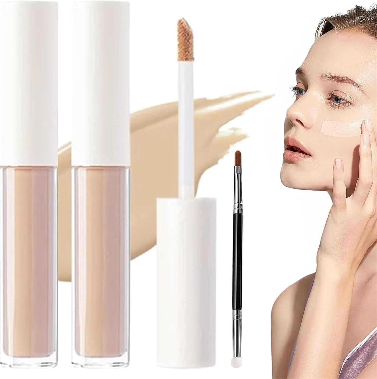 Консилер Sheer Lightweight Vkghdzyb, 2 шт., для темной кожи