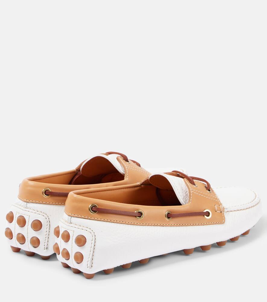 Гоммино Bubble кожаные мокасины для вождения Tod's, B003 + S019 — фото 2
