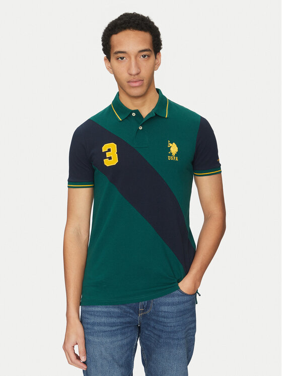 

Рубашка поло стандартный крой MUP3996 U.S. Polo Assn., зеленый