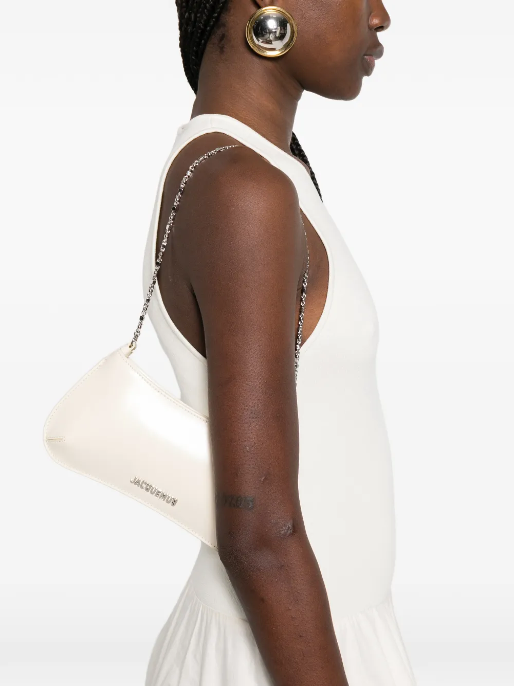 Сумка на плечо Le Petit Bisou Jacquemus, бежевый — фото 2