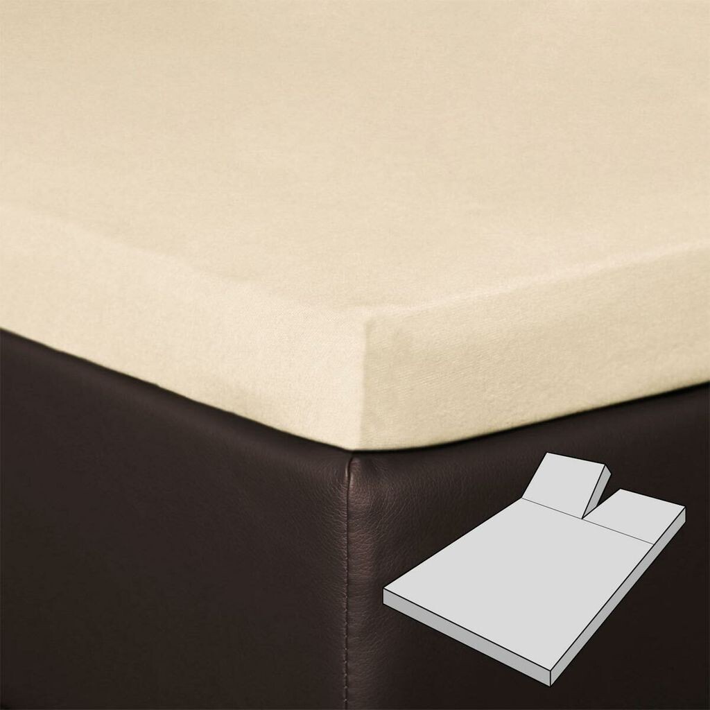 

Bettwaren-Shop Split-Topper простыня 140x200 - 160x220 см ваниль