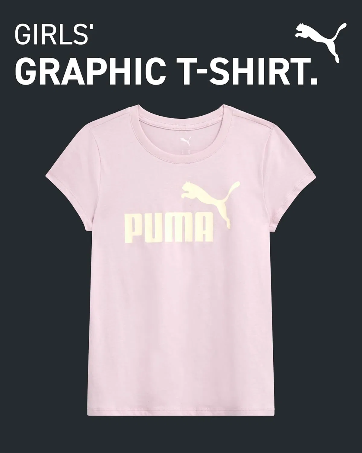 Футболка для девочек PUMA Core Logo, Rose Mauve, 7-16 — фото 3
