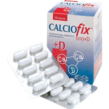 

Calciofix 600 мг 200 МЕ D3 кальциевая добавка - витамин D, 90 таблеток Intermed