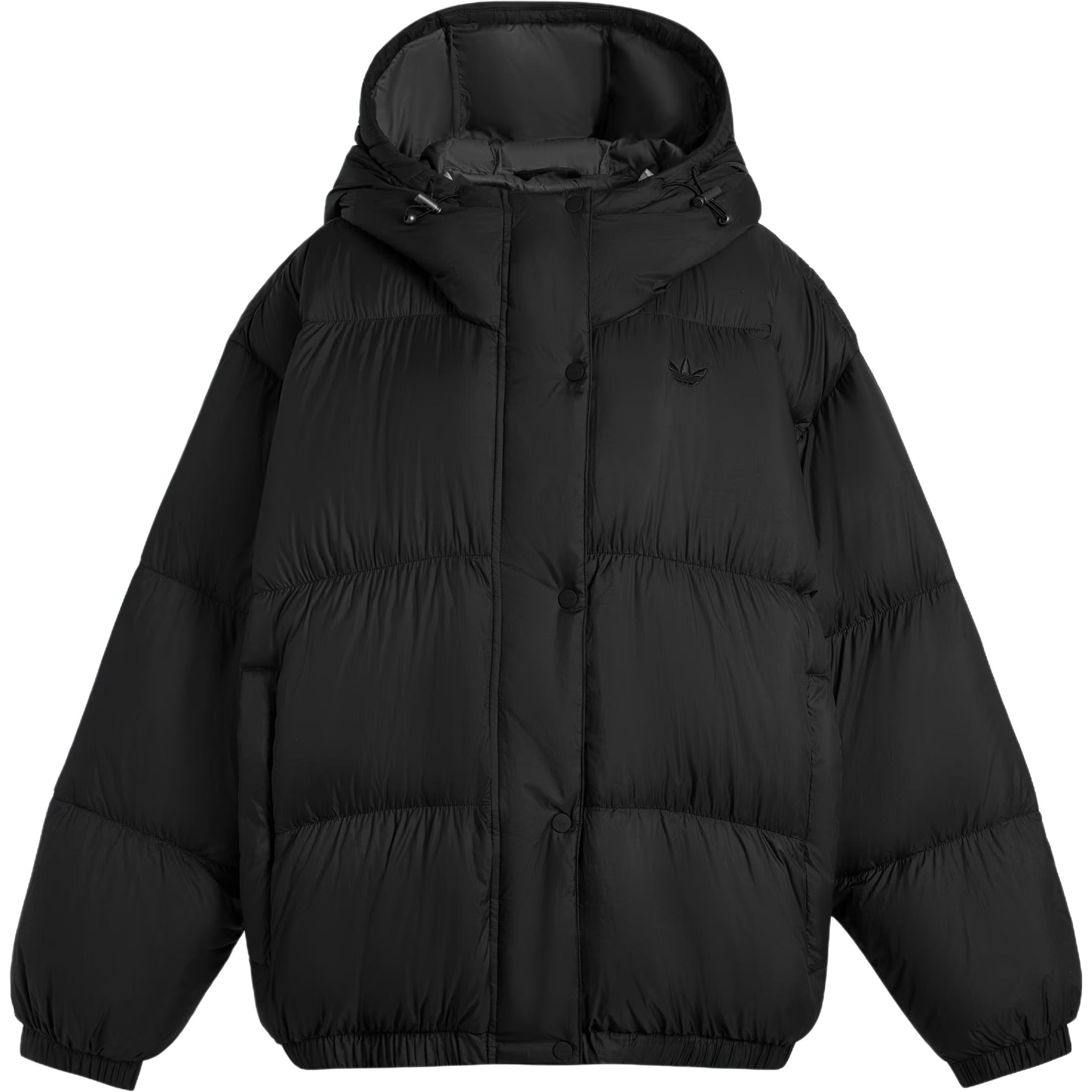 

Пуховик street down fw25 Adidas Originals, черный/серый