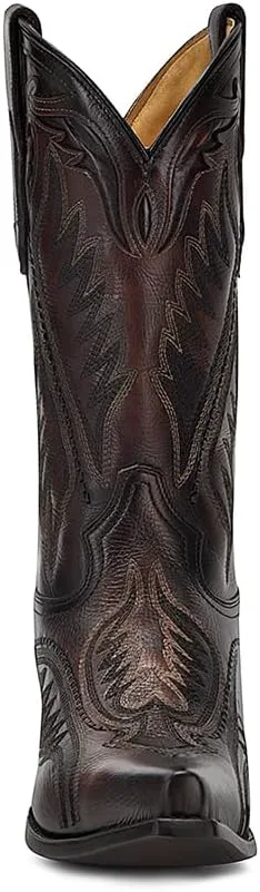 Мужские западные сапоги с вышивкой и тканой вставкой Corral Boots, коричневый — фото 4