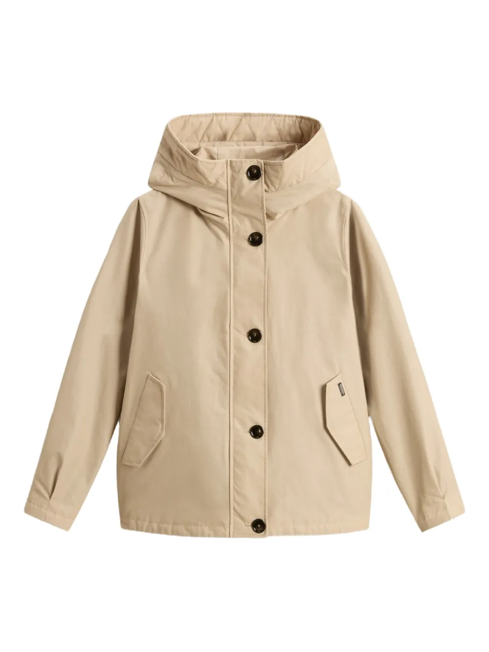 

Куртка на пуговицах с капюшоном WOOLRICH, нейтральный