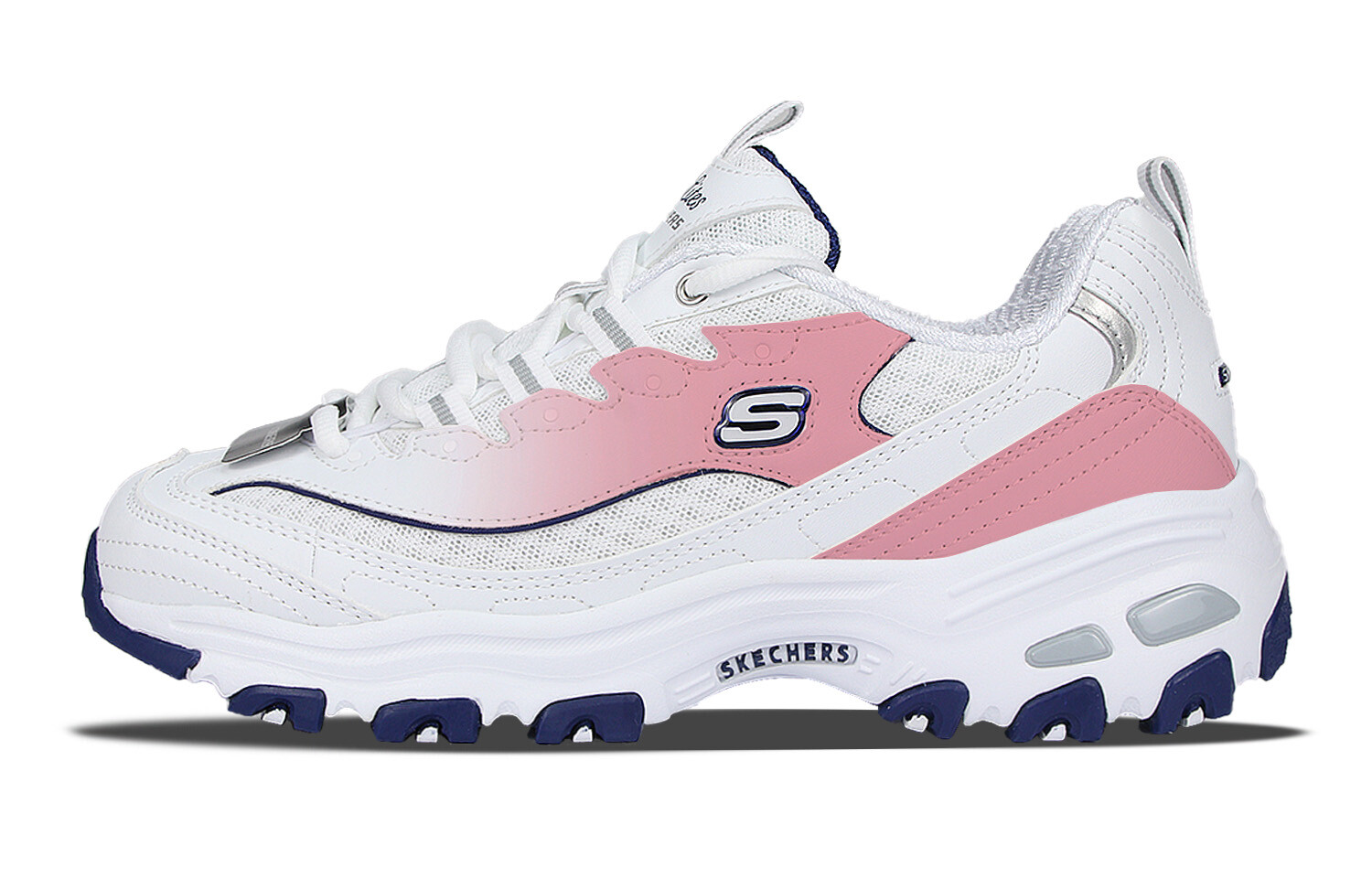 

Кроссовки Skechers D"Lites 1.0 Chunky Sneakers Women's Low-top Pink/white, белый
