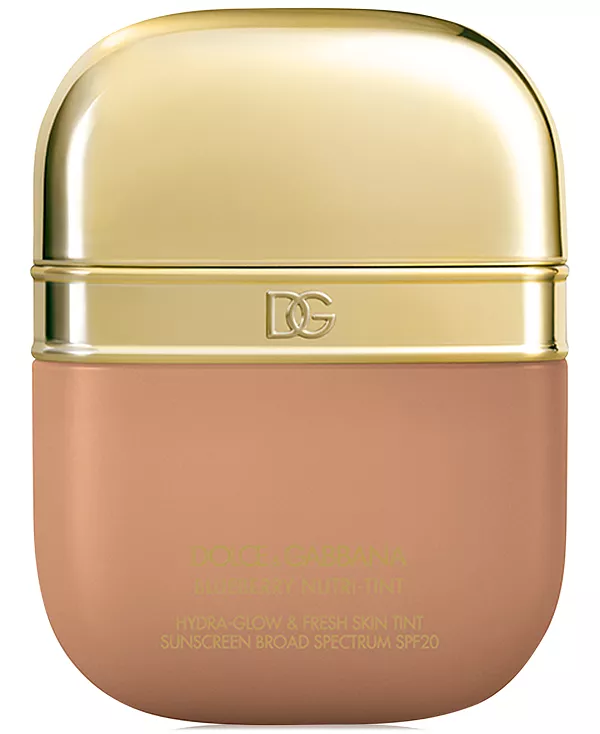 Черничный питательный тональный крем spf 20, 1 унция. Dolce&Gabbana, 17w medium - peach warm undertones
