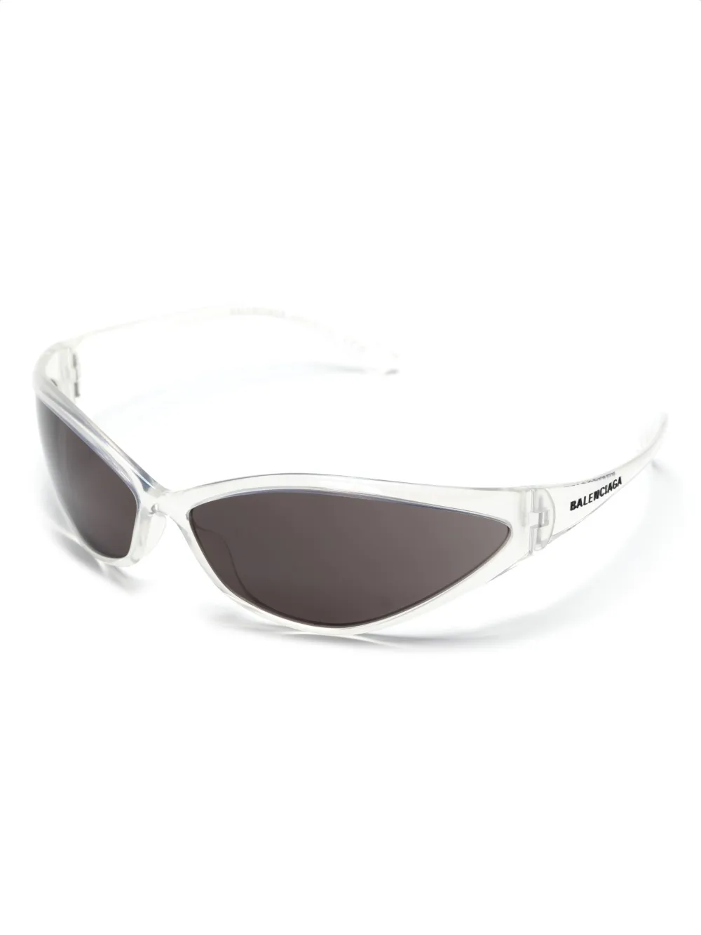 Солнцезащитные очки в овальной оправе Balenciaga Eyewear, белый — фото 2