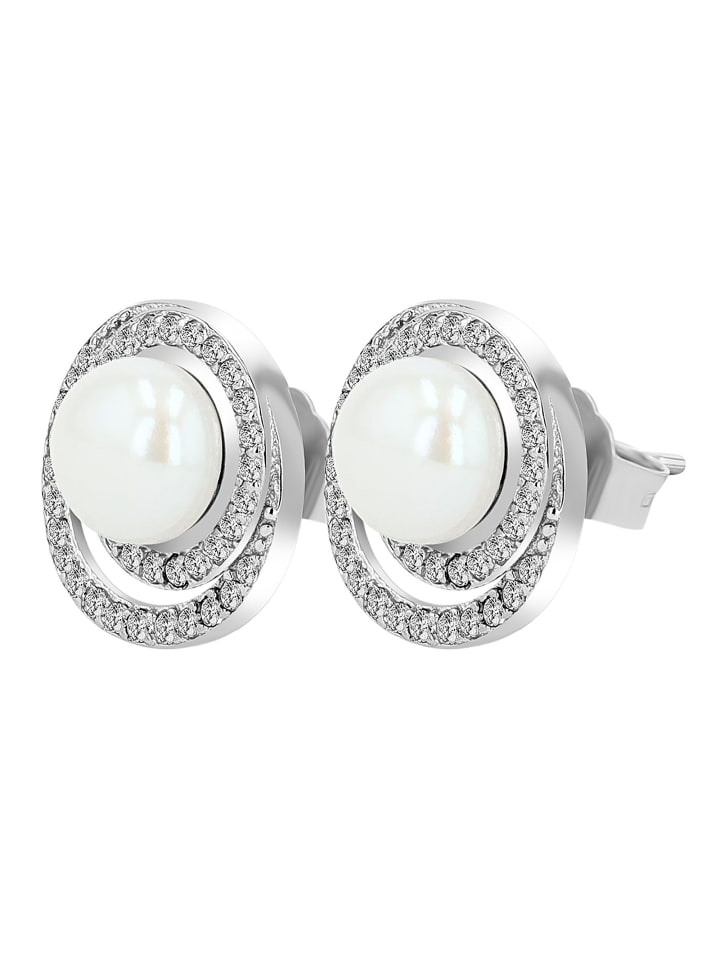 

Adeliás Женские серьги-гвоздики из серебра 925 пробы с фианитами в серебряной оправе