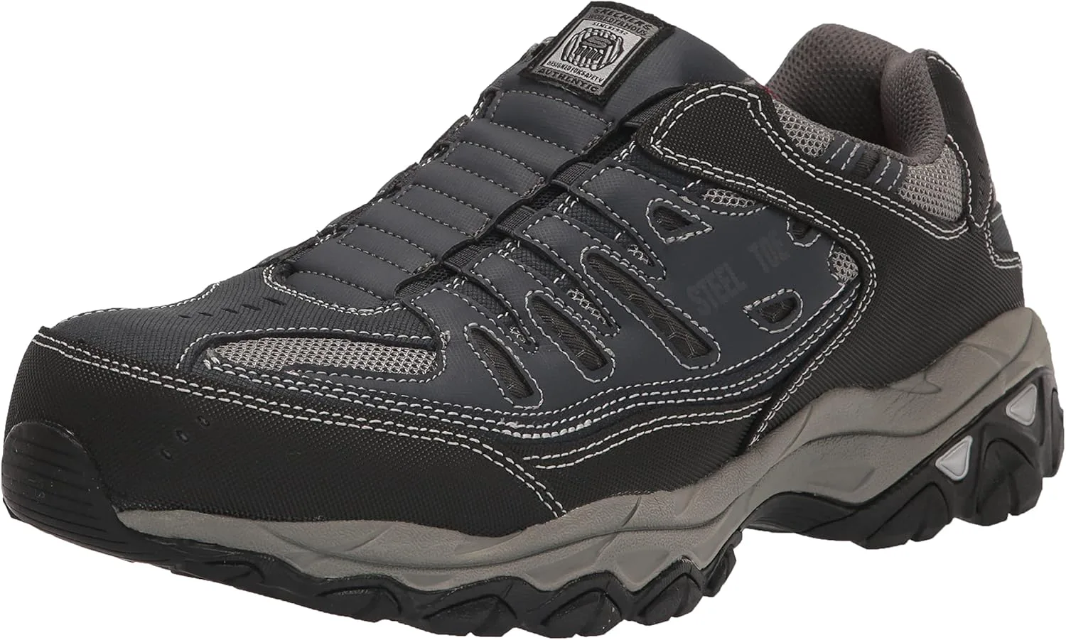 Мужские рабочие туфли Skechers Cankton Ebbitt с стальным носком, темно-синий/серый — фото 3